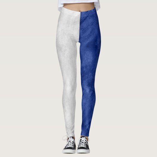 Wählen Sie aus 26 Wasserfarben-Seeflaggen Leggings (Vorderseite)