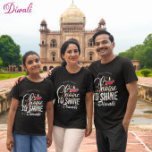 Wählen Sie aus, um anpassbares Diwali zu glänzen T-Shirt