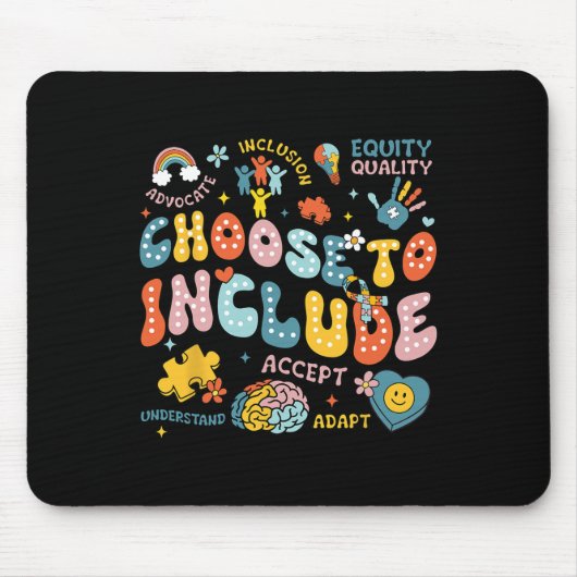 Wählen Sie Autismus Awaren, um Integrationsproblem Mousepad (Vorne)