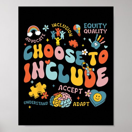 Wählen Sie Autismus Awaren, um Integrationsproblem Poster (Vorne)