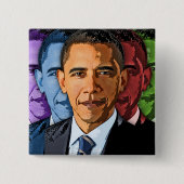 Wählen Sie Barack Obama für Präsidenten Button (Vorderseite)