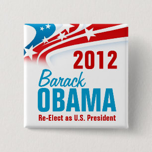 Wählen Sie Barack Obama wieder Button