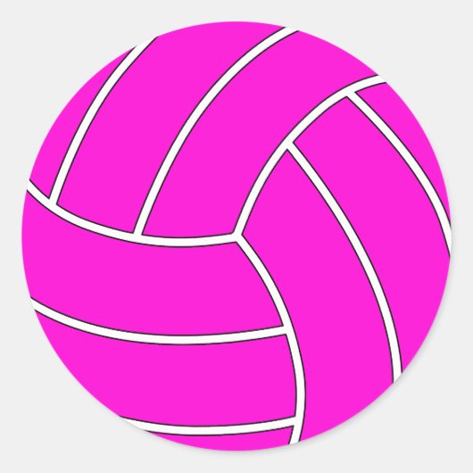 Wählen Sie beliebige farblich angepasste Volleybal Runder Aufkleber (Vorderseite)