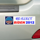 WÄHLEN SIE BIDEN 2012 WIEDER AUTOAUFKLEBER (Auf Auto)