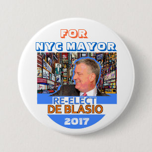Wählen Sie Bill de Blasio Bürgermeister im Jahre Button