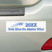 Wählen Sie Blau, egal wer (mit benutzerdefinierten Autoaufkleber (Auf Auto)