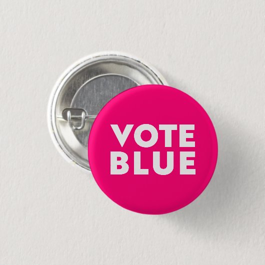 Wählen Sie Blau, Weiß, Hot Roink, Magenta-Button Button (Vorne & Hinten)