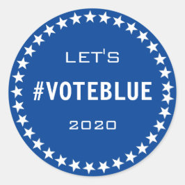 Wählen Sie Blue American Flag Thema Wahl Custom Runder Aufkleber