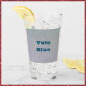 Wählen Sie Blue Glitzer Drink Glass Glas