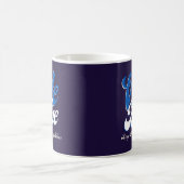 Wählen Sie Blue Retro Style Word Art Kaffeetasse (Mittel)