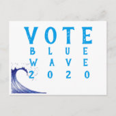 Wählen Sie Blue Wave 2020! Postkarte (Vorderseite)
