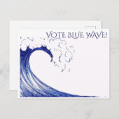 Wählen Sie Blue Wave! -Postkarte Postkarte (Vorne/Hinten)