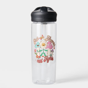 Wählen Sie Blume, nicht kämpfen   Pilze und Blumen Trinkflasche