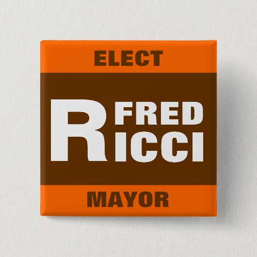 Wählen Sie Button-Abzeichen/-knopf Freds Ricci Button (Vorderseite)