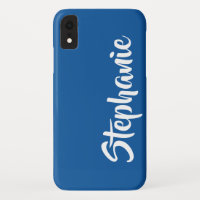 Wählen Sie Color Blue Minimalistisch Jumbo Name au