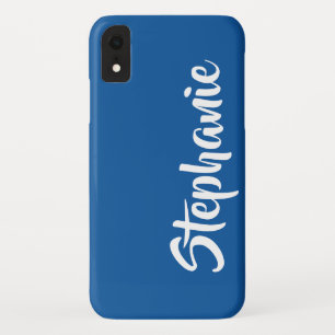 Wählen Sie Color Blue Minimalistisch Jumbo Name au Case-Mate iPhone Hülle