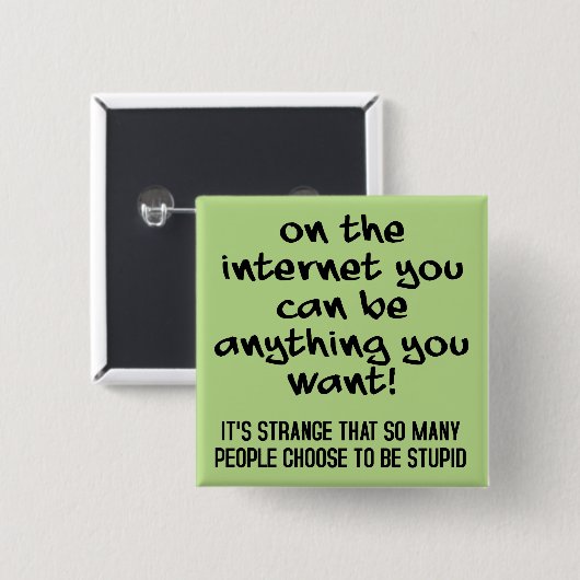 Wählen Sie das Button für stupies Funny Button-Abz (Vorne & Hinten)