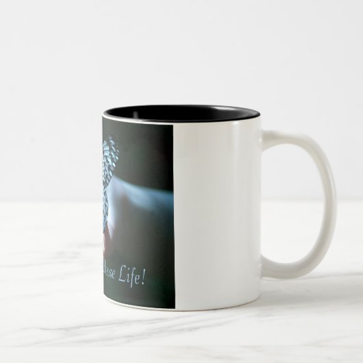 Wählen Sie das Leben! Zweifarbige Tasse (Rechts)