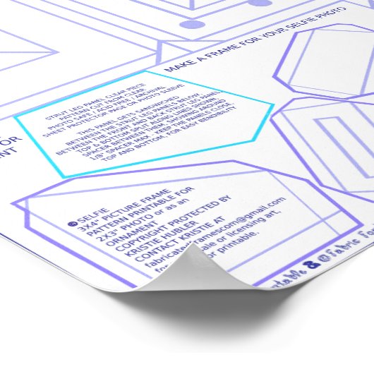 Wählen Sie das Tabellenrahmenmuster für 2x3"-Foto Poster (Ecke)