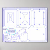 Wählen Sie das Tabellenrahmenmuster für 2x3"-Foto Poster (Vorne)
