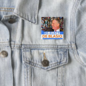 Wählen Sie de Blasio im Jahre 2017 wieder Button (Beispiel)