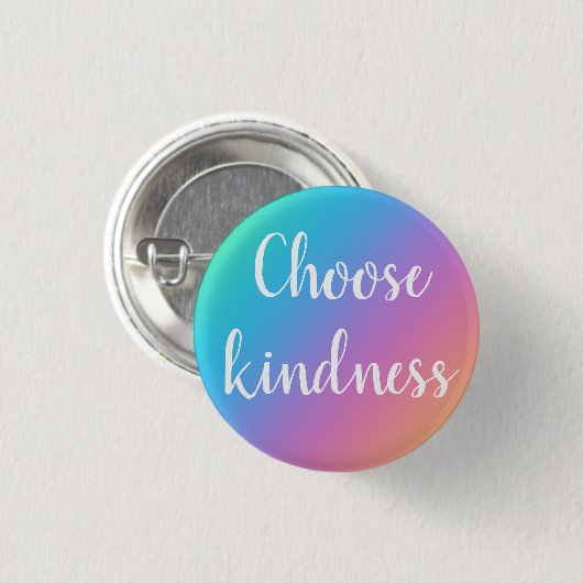 Wählen Sie den Knopf Kindness Rainbow Button (Vorne & Hinten)