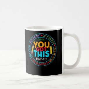 Wählen Sie den Testlehrer-Testtag, den Sie Got hab Kaffeetasse