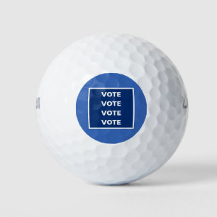 Wählen Sie die blaue Wahlkampagne der Demokraten Golfball