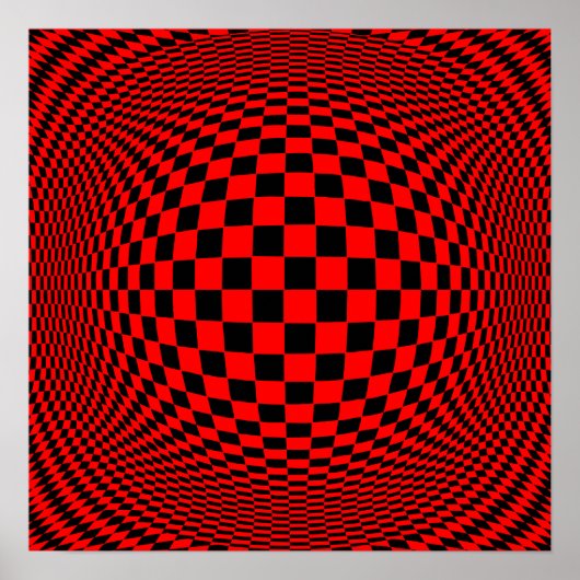 Wählen Sie die Hintergrundfarbe Op Art Poster (Vorne)