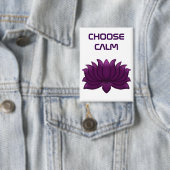Wählen Sie die ruhige violette Lotusblume Button (Insitu)