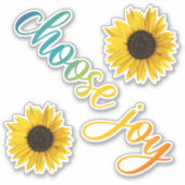 Wählen Sie die Sonnenblume Aufkleber (Vorderseite)