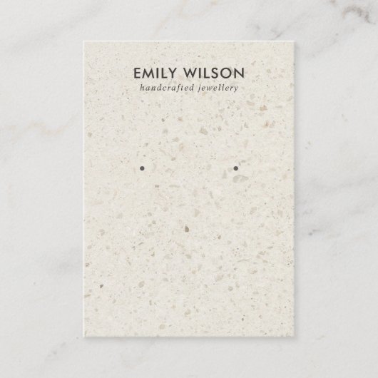 WÄHLEN SIE DIE WEISSE TERRAZZO STUD-KARTE FÜR DIE  VISITENKARTE (Vorderseite)