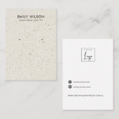 WÄHLEN SIE DIE WEISSE TERRAZZO STUD-KARTE FÜR DIE  VISITENKARTE (Vorne/Hinten)