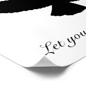 WÄHLEN SIE EIGENE HINTERGRUNDFARBE! RED TAED HAWK  POSTER (Ecke)