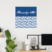 Wählen Sie ein beliebiges Farbharlequantenmuster a Poster (Heimbüro)