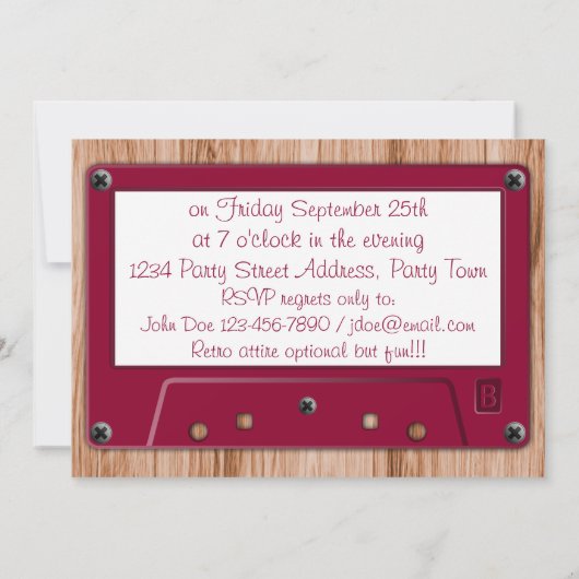 Wählen Sie ein beliebiges Wiedersehen-Partys Einladung (Rückseite)