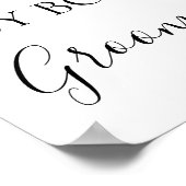 Wählen Sie ein einfaches Skript-Hochzeitszeichen a Poster (Ecke)