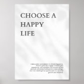 Wählen Sie ein "Happy Life Custom International Po Poster (Vorne)