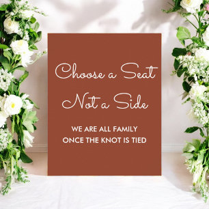 Wählen Sie ein Plätzchen Terracotta Wedding Poster