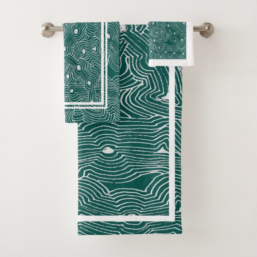 Wählen Sie eine beliebige farbige Hintergrundfarbe Badhandtuch Set (Insitu)