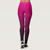 Wählen Sie eine Farbe schwarz Ombre Leggings (Rückseite)
