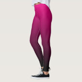 Wählen Sie eine Farbe schwarz Ombre Leggings (Links)