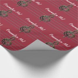 Wählen Sie eine farblich eingebettete Bildschablon Geschenkpapier