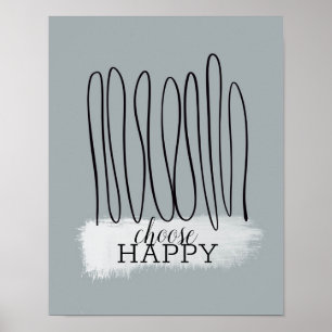 Wählen Sie eine minimalistische Kurskunst mit Text Poster