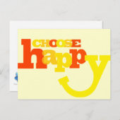 Wählen Sie eine Postkarte für das "glückliche Ange (Vorne/Hinten)