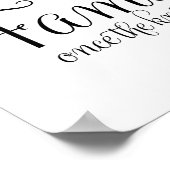 Wählen Sie eine Sitzkreide und ein Hochzeitszeiche Poster (Ecke)