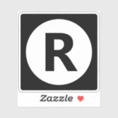 Wählen Sie einen Buchstaben aus | Schriftart: Offe Aufkleber (Blatt)