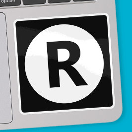 Wählen Sie einen Buchstaben aus | Schriftart: Offe Aufkleber