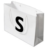 Wählen Sie einen Buchstaben aus | Schriftart: Offe Große Geschenktüte (Rückseite Schrägansicht)