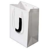 Wählen Sie einen Buchstaben aus | Schriftart: Offe Mittlere Geschenktüte (Rückseite Schrägansicht)